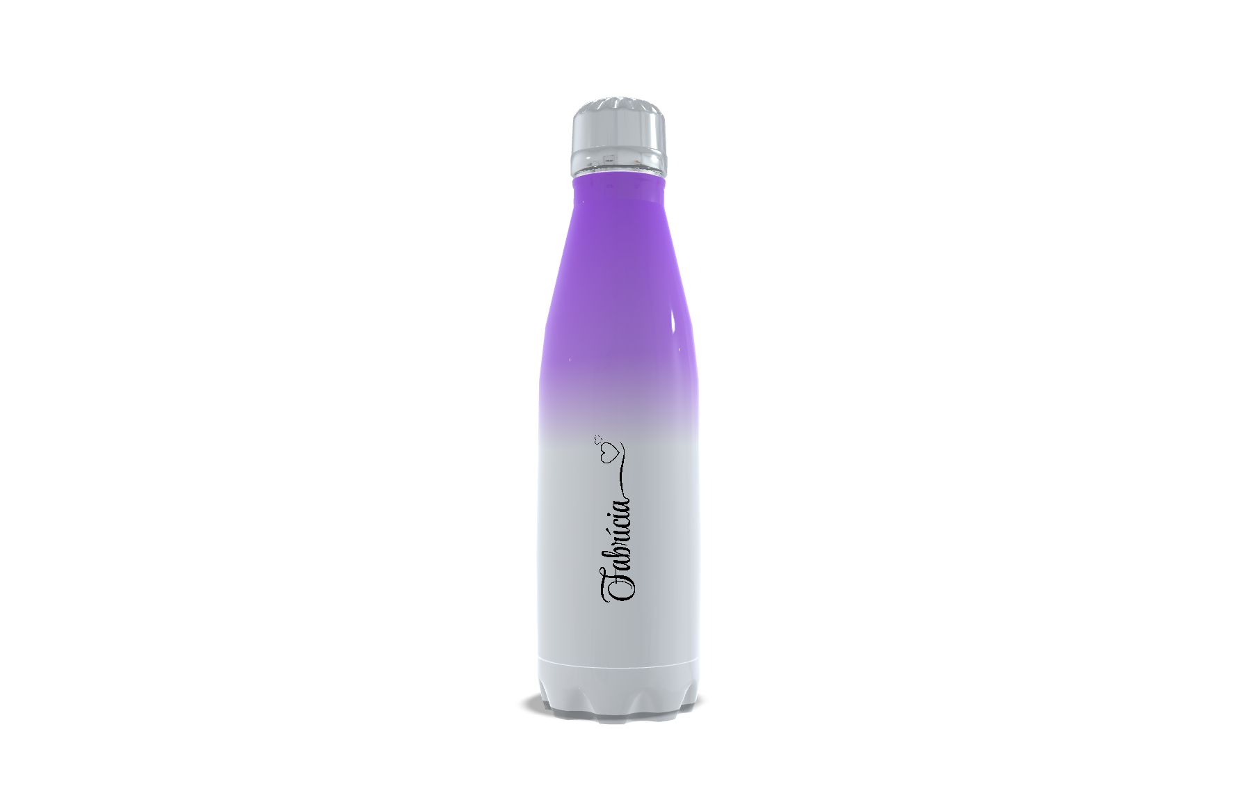 Garrafa de INOX  - 500ml - Térmica - Degradê Lilás