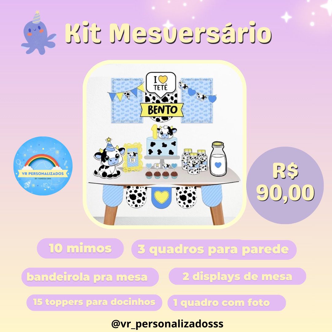 Kit mesversário