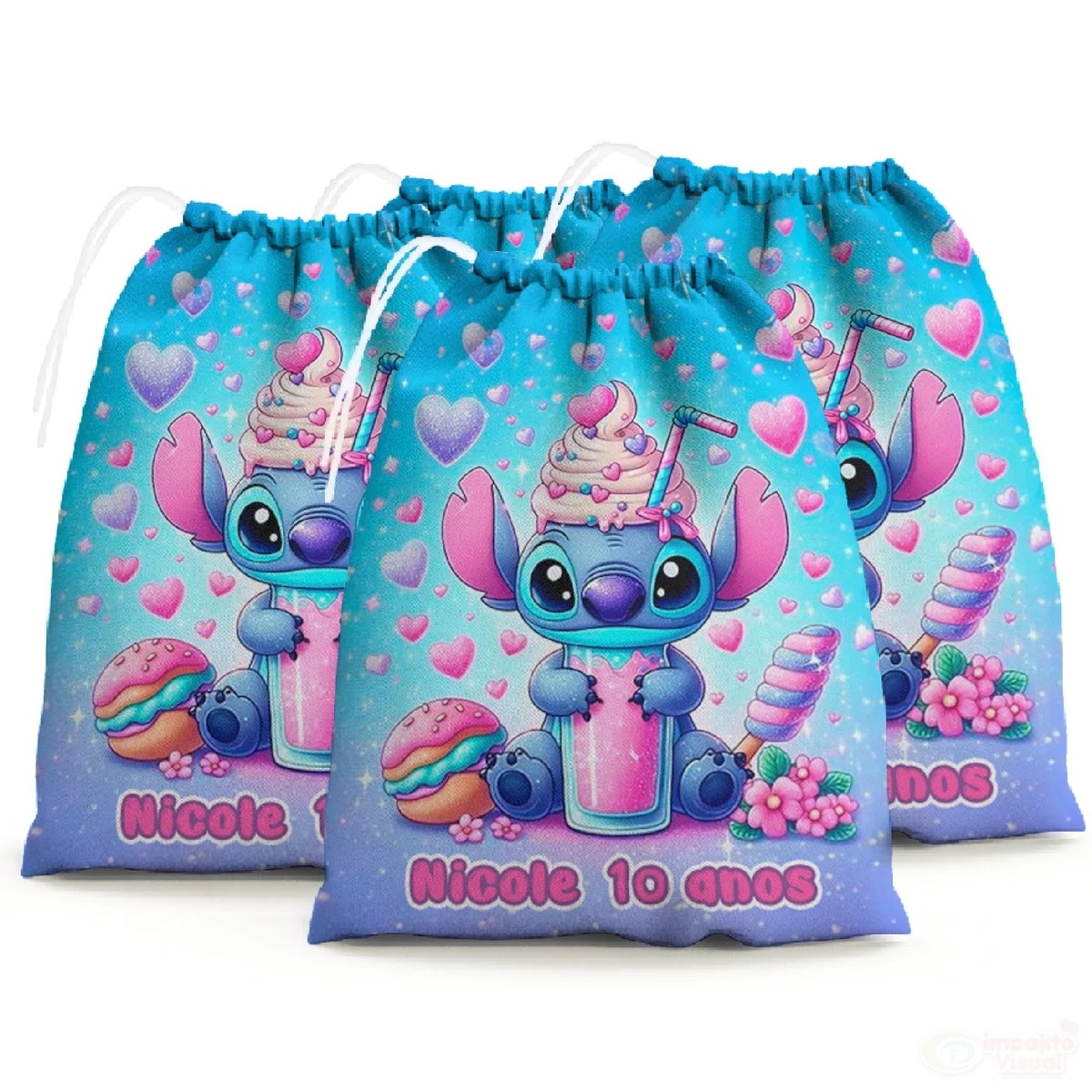 Saquinho lembrancinha personalizado