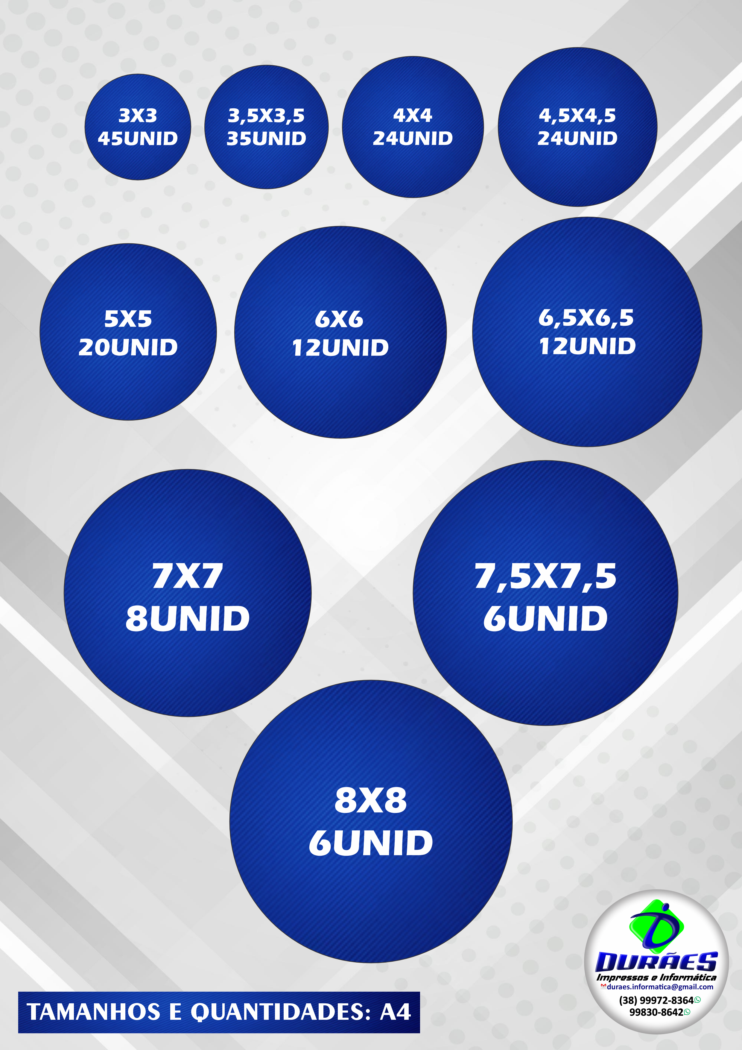 ADESIVO FOLHA A4 C/ RECORTE