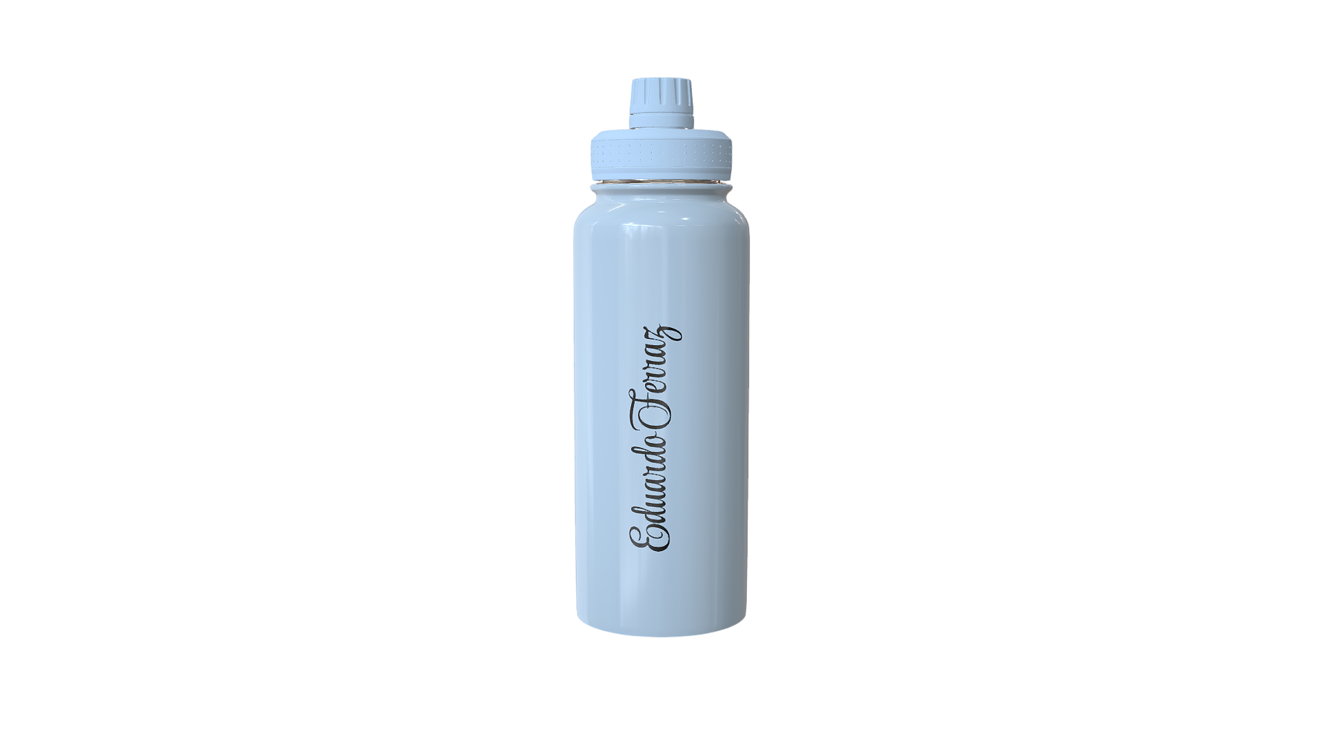 Garrafa de Inox - 900ml - FOX - Azul - Térmica - Parede Dupla - Tampa Emborrachada