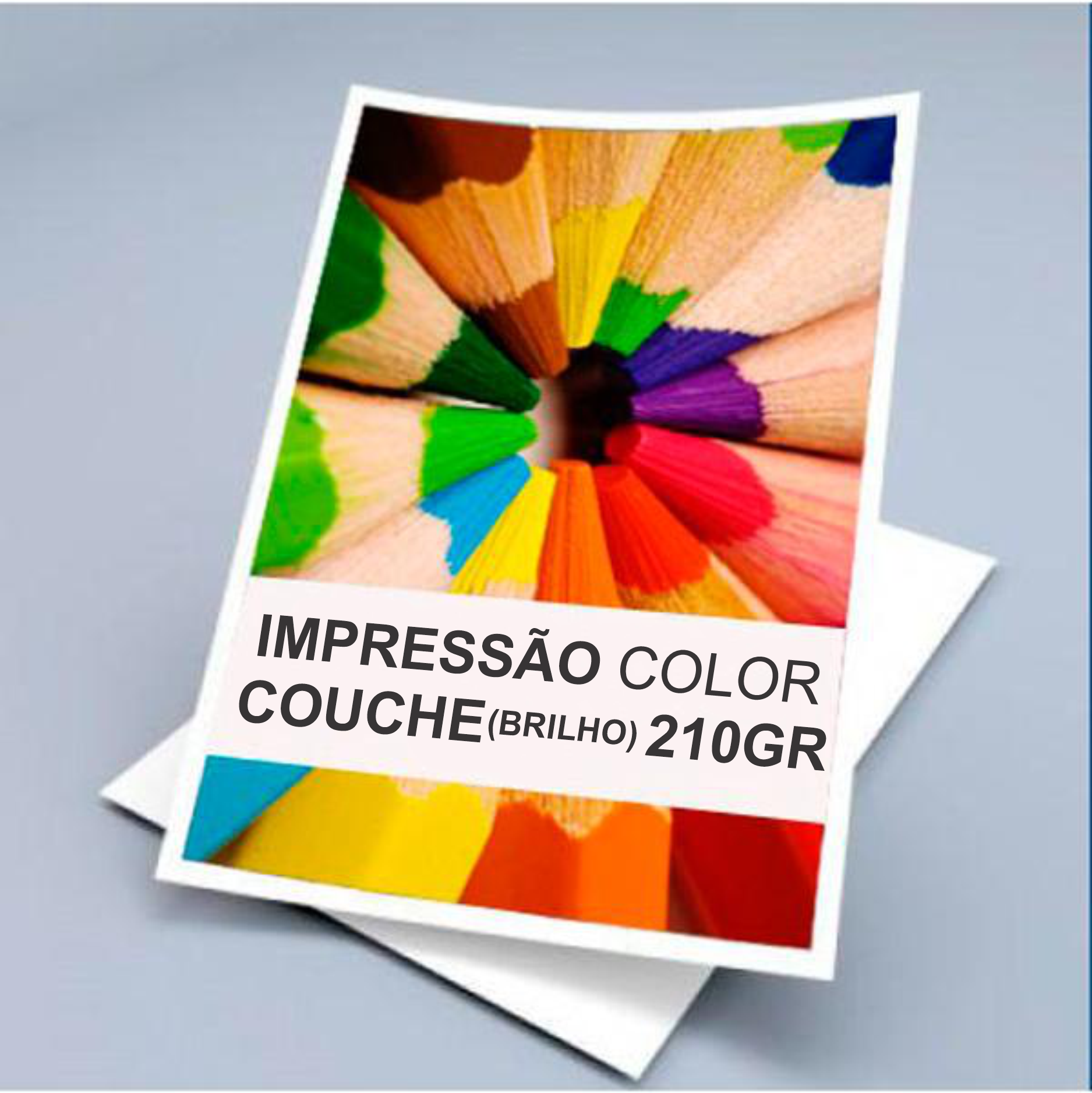 IMPRESSÃO A4 LASER COLOR COUCHE 210GR