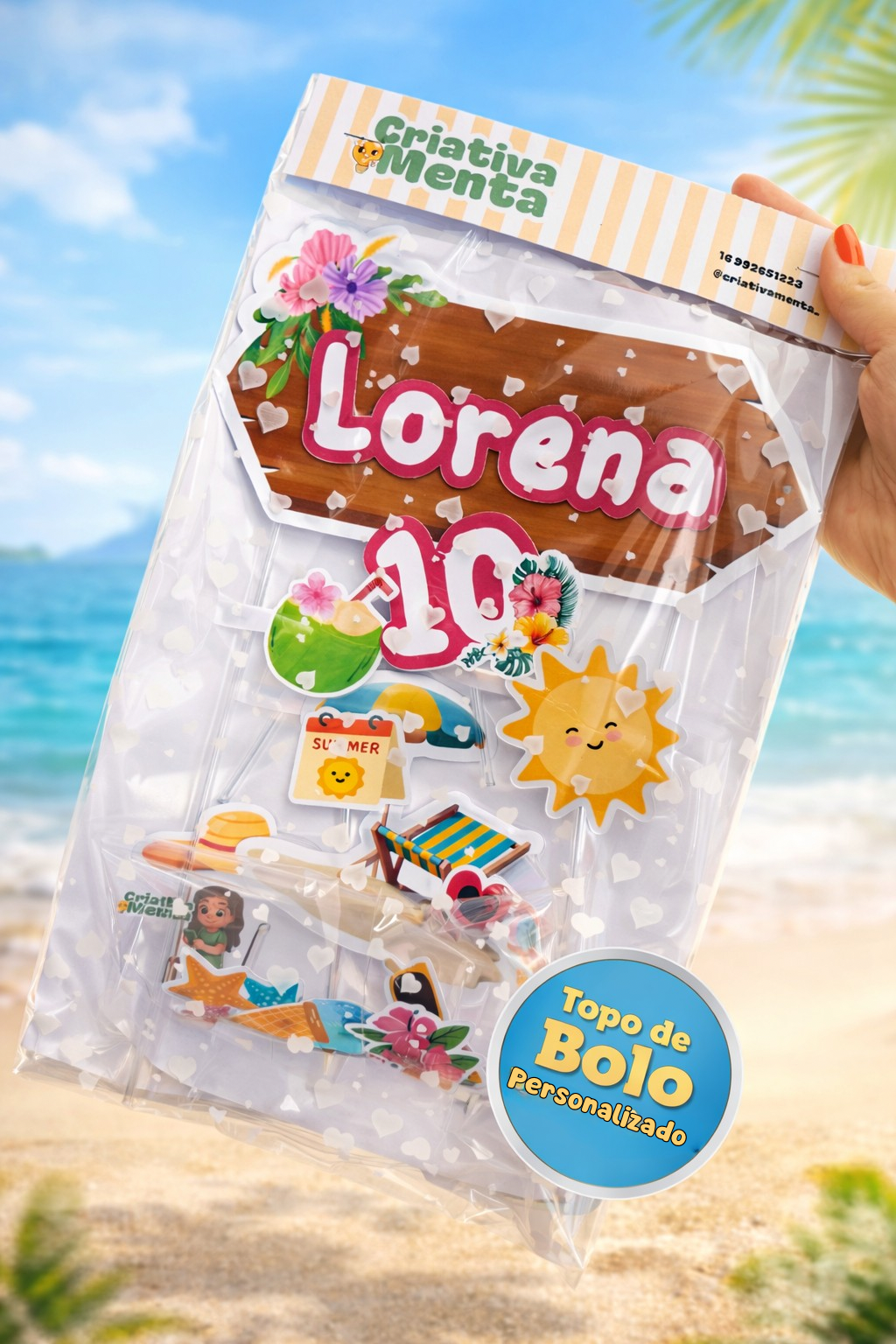 Topo de Bolo Simples