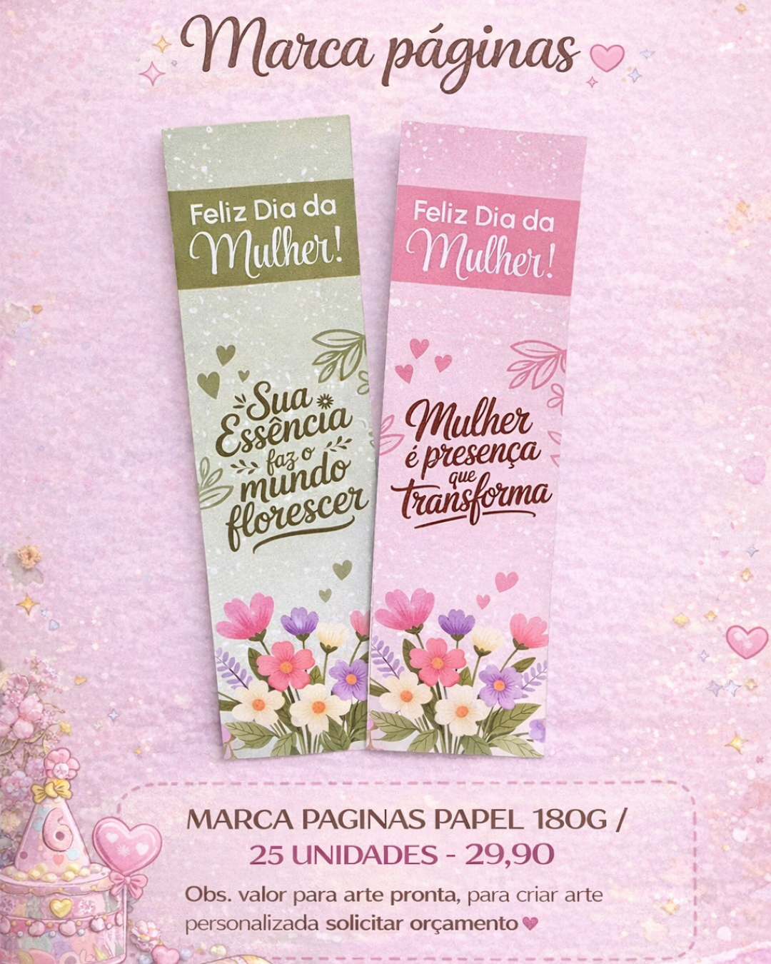 MARCA PAGINAS 180G - 25 UNIDADES
