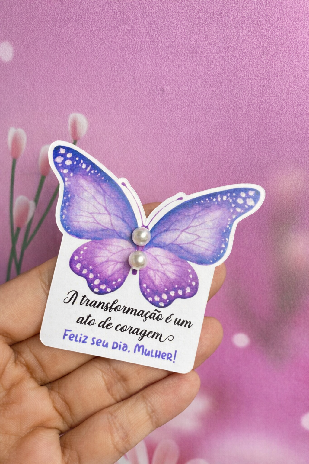 BRINCO BORBOLETA LILAS