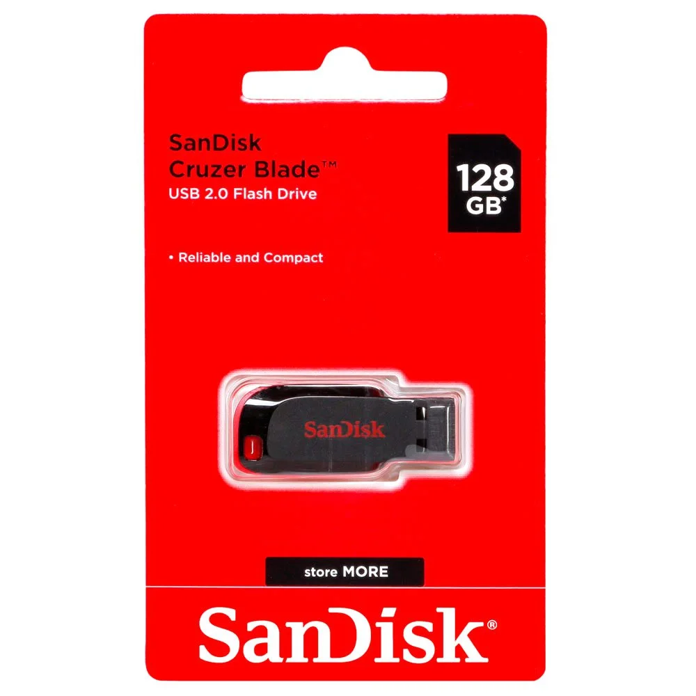 PEN DRIVER 128GB SANDISK CRUZER BLADE