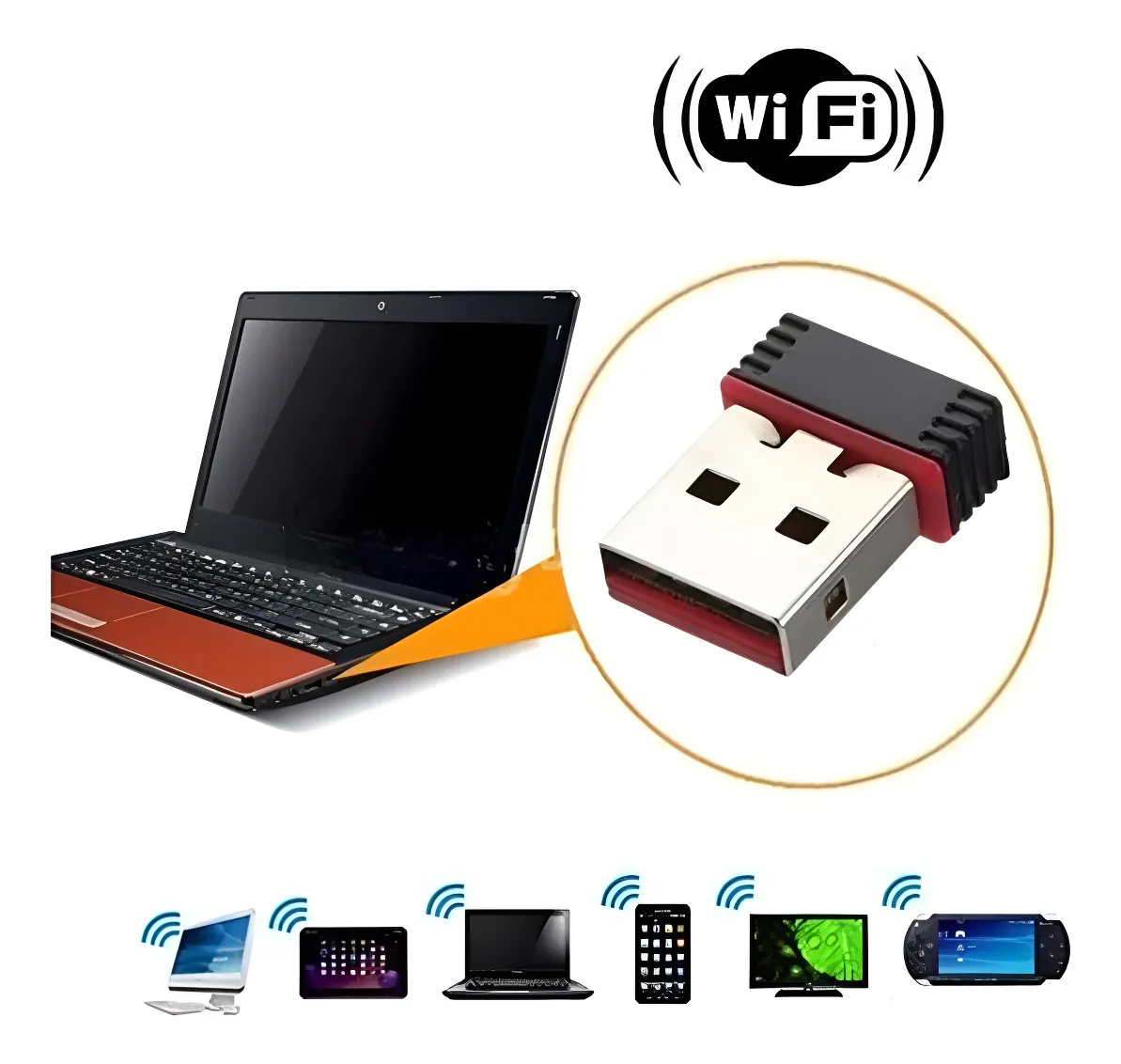 ADAPTADOR USB WIFI 2.4GHZ 900MBPS LV-UW06