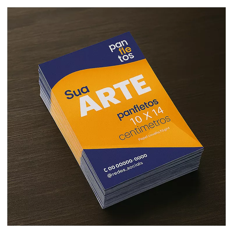 PANFLETO 10X14CM (MILHEIRO/CUSTO MENOR)