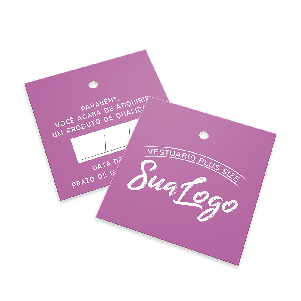 TAGS COM FURO 5X5CM