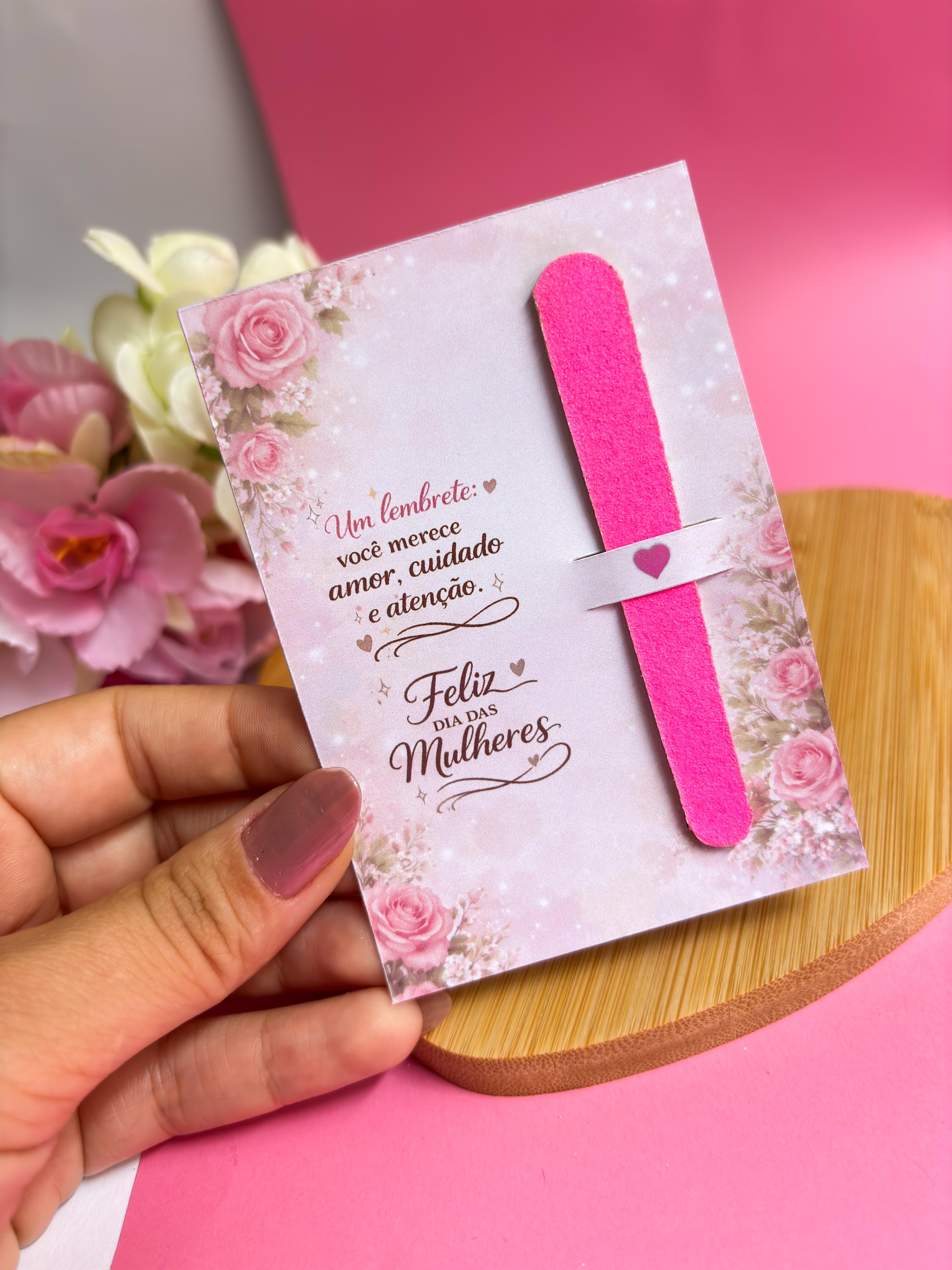 Mini lixa card Floral