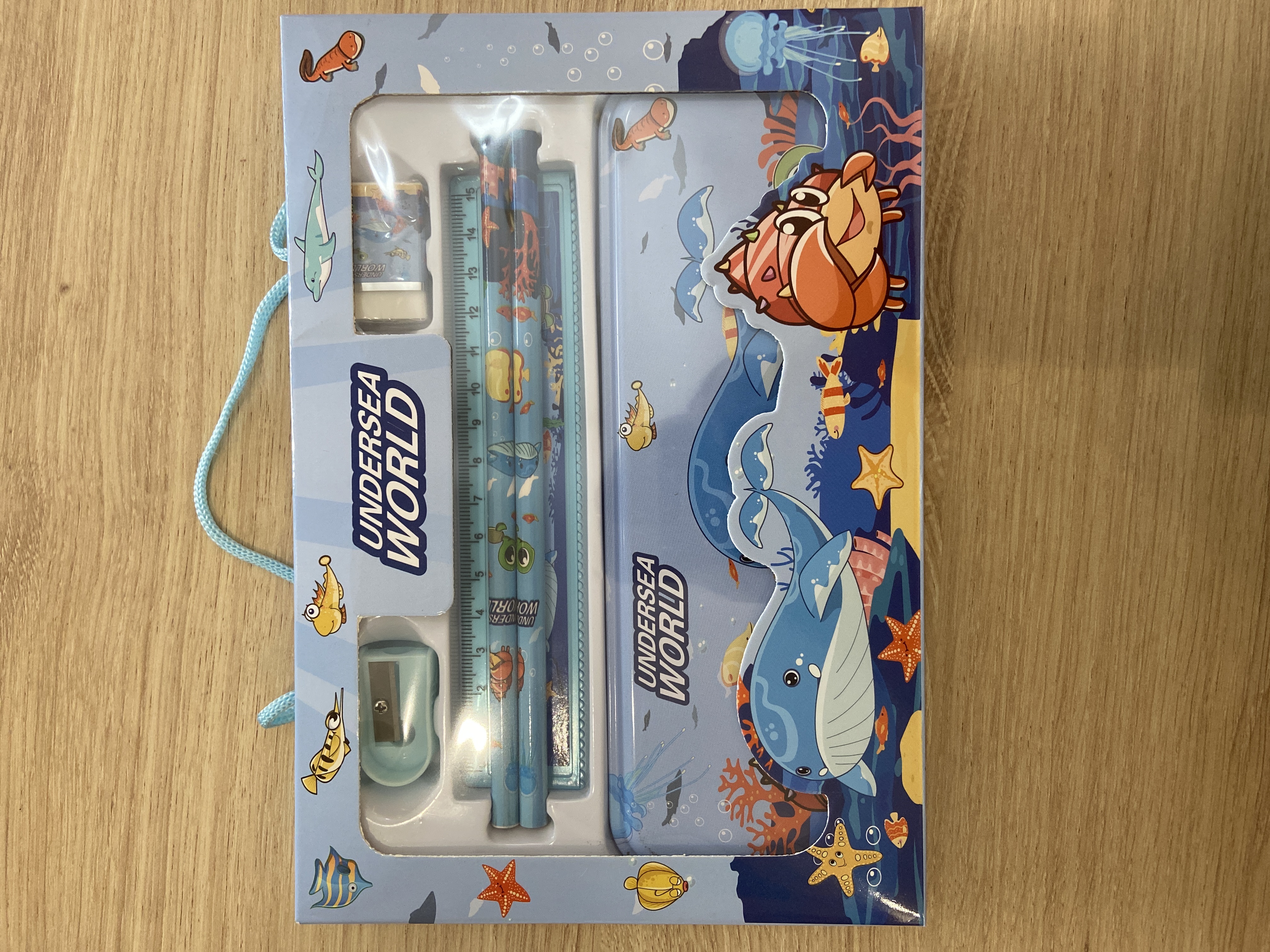 Kit Escolar Infantil Fundo do Mar