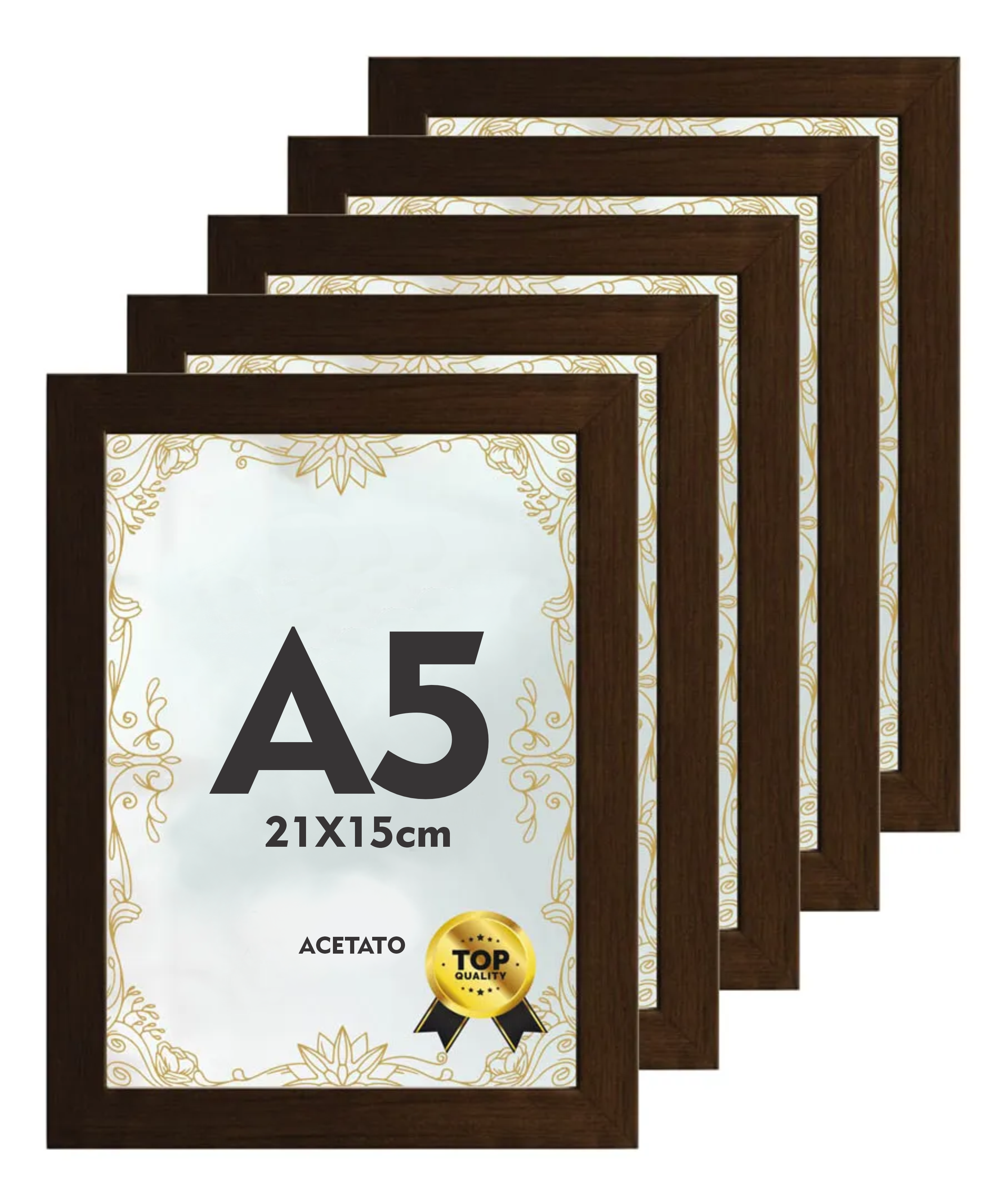 MOLDURA A5 21x15 DECORATIVO POSTER COM ACETATO