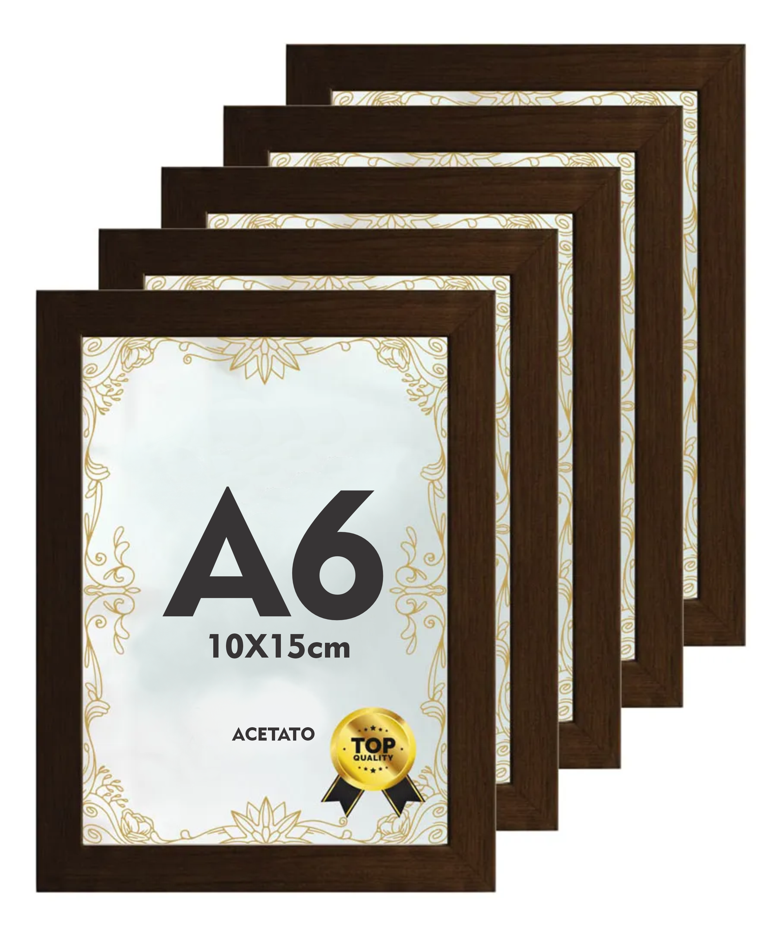 MOLDURA A6 10x15 DECORATIVO POSTER COM ACETATO