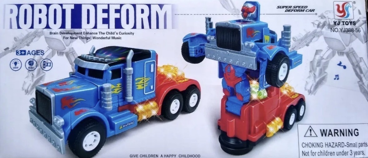 Carrinho de Brinquedo Caminhão Robô Optimus Prime