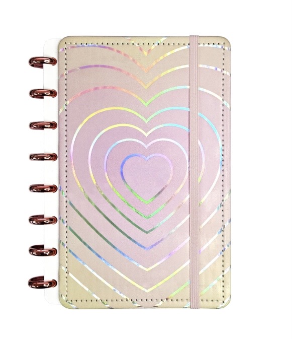 Caderno inteligente Pequeno azul coração