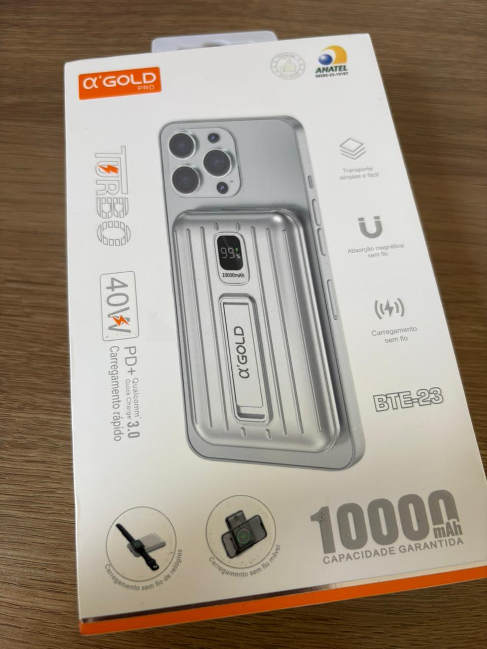 Carregador portátil Turbo 10000mAh 40w