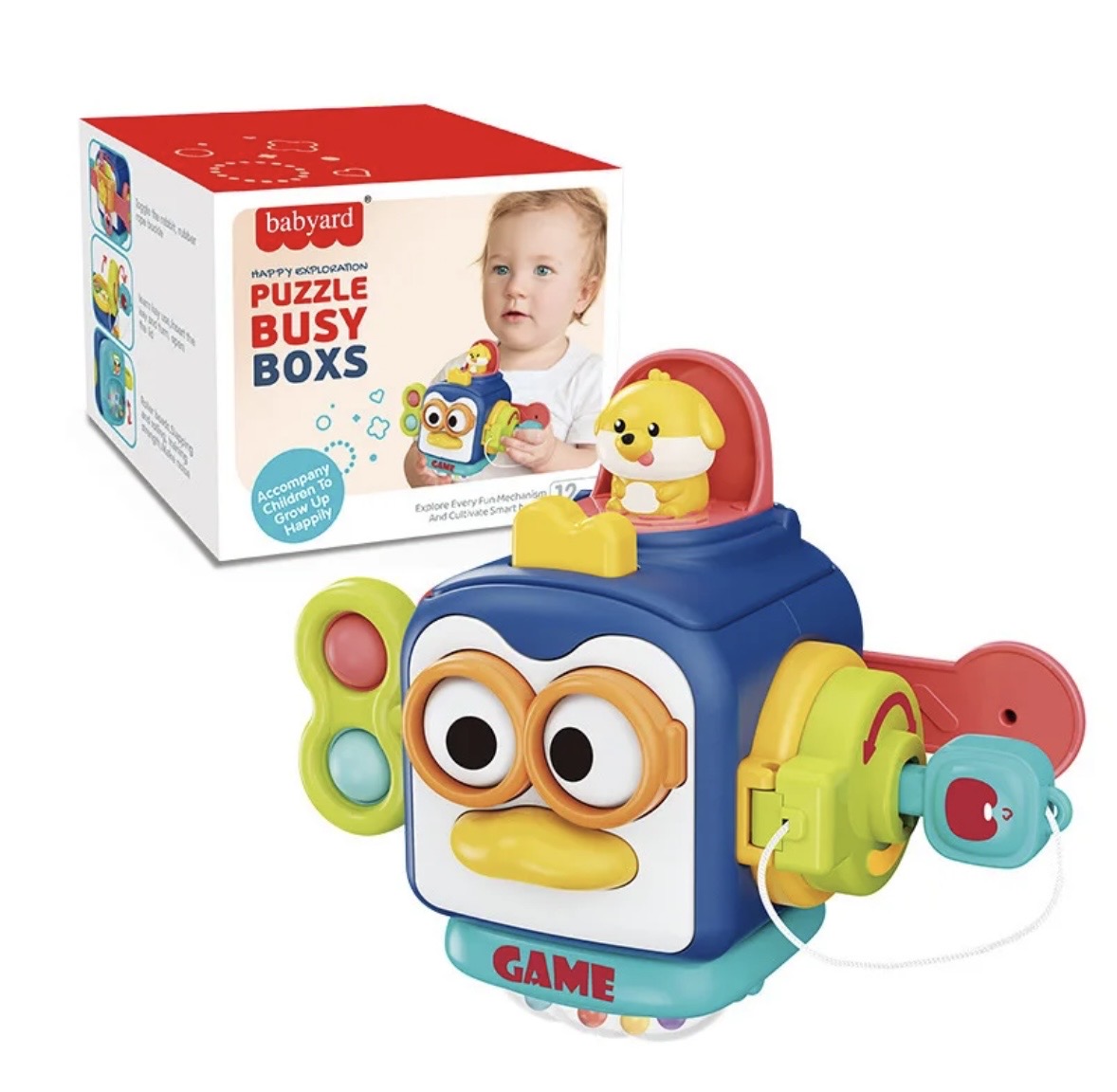 Brinquedo Bebê Educativo Cubo - 6 Atividades