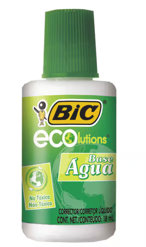 Corretivo Liquido Base Agua 18ml Eco Bic