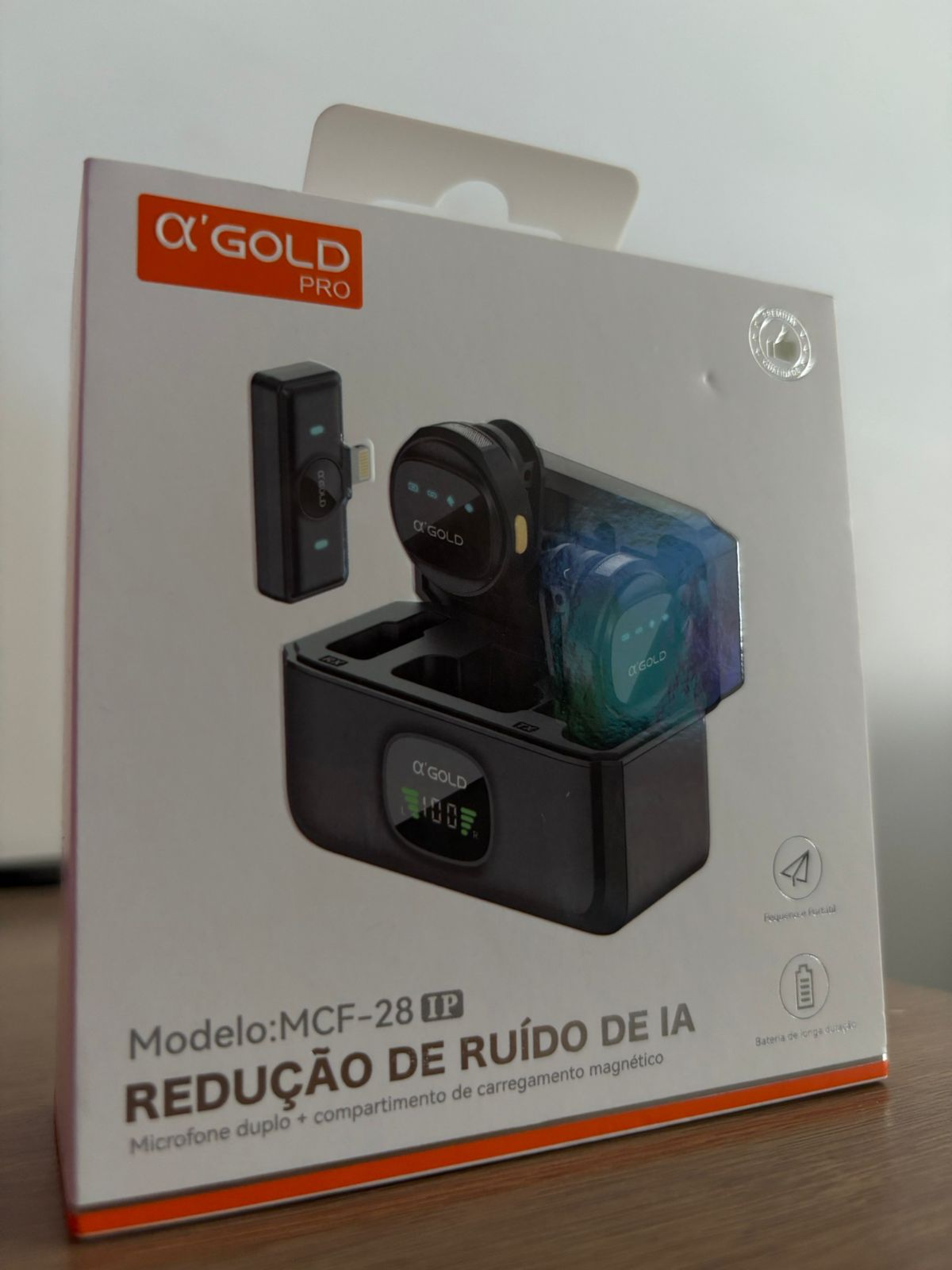 Microfone magnético com redutor de ruído