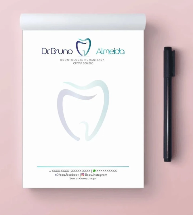 BLOCO RECEITUÁRIO A4 - PERSONALIZADO