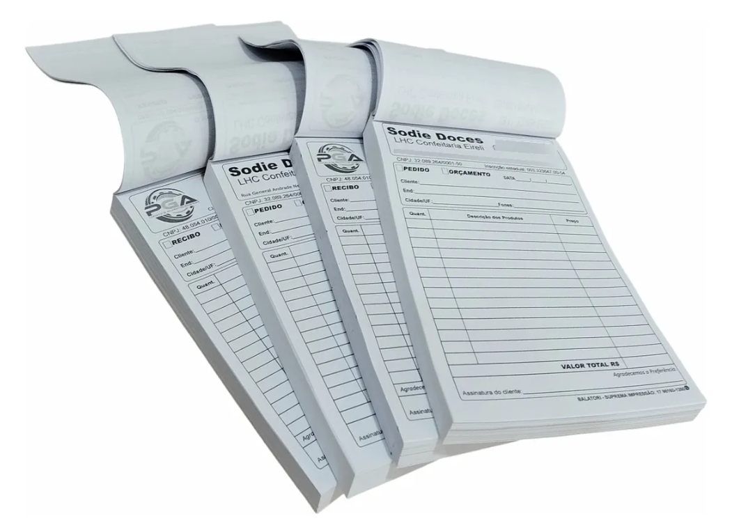 BLOCOS DE NOTAS - PERSONALIZADO A6 10x15cm - PEDIDO RECIBO