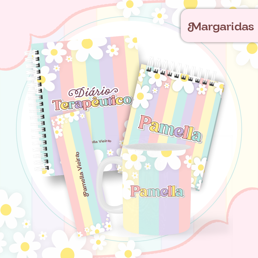 Kit Terapêutico Margaridas -  Personalizado