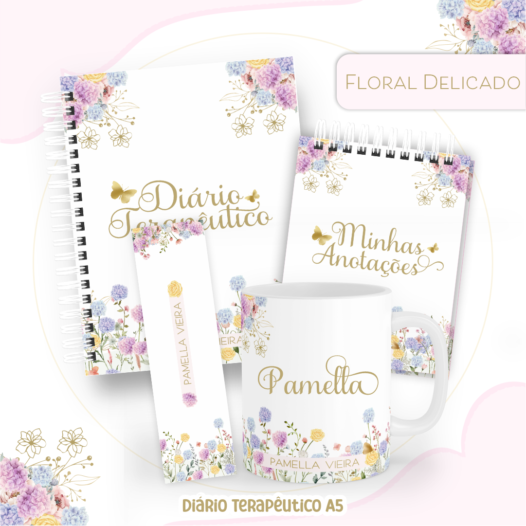 Kit Terapêutico Floral Delicado - Personalizado