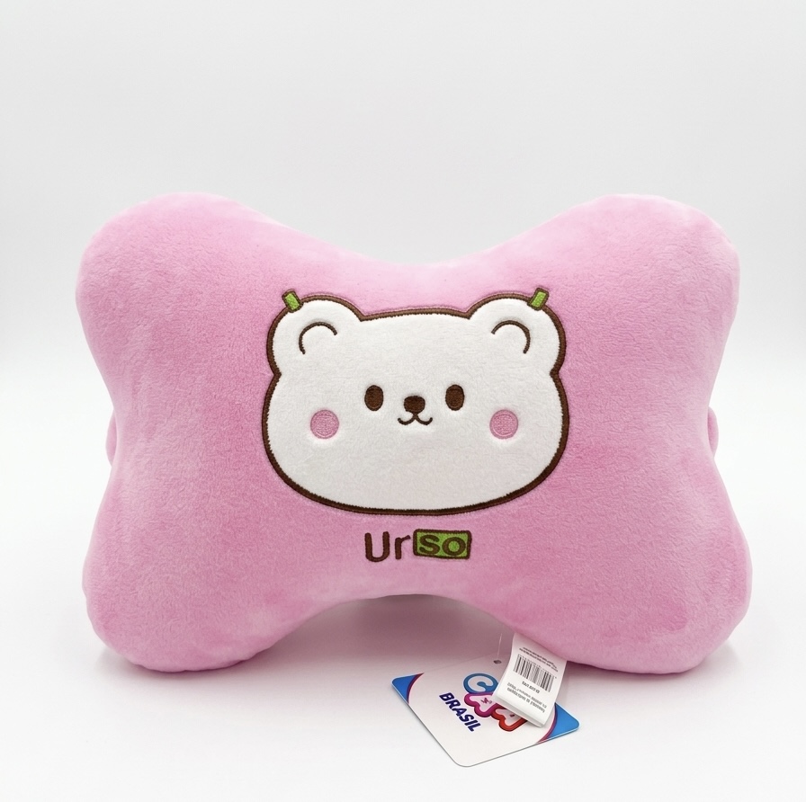 ALMOFADA DE ENCOSTO DE PESCOÇO ROSA