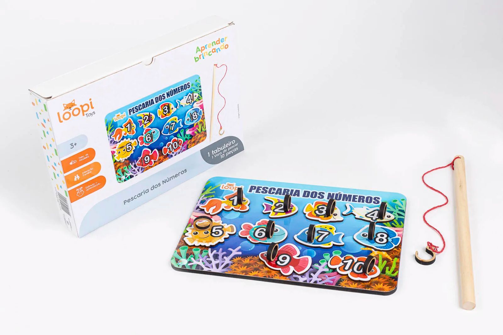 BRINQUEDO EDUCATIVO PESCARIA DOS NÚMEROS