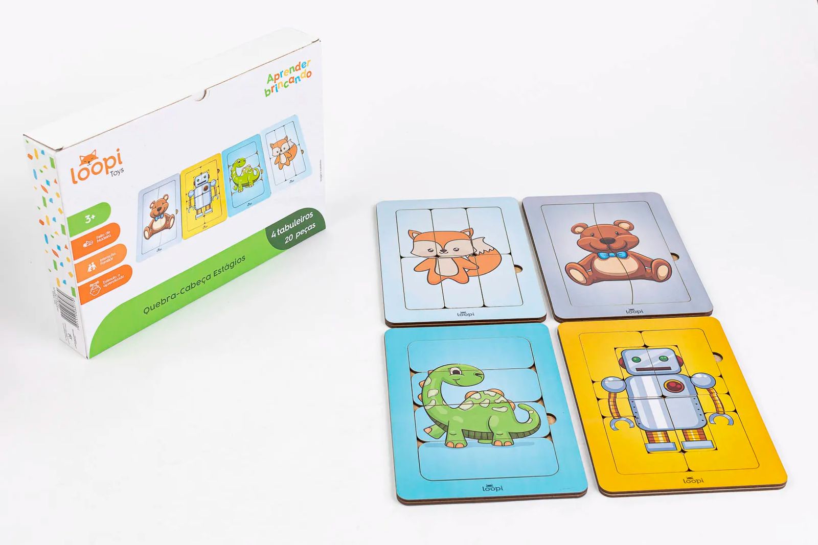 BRINQUEDO EDUCATIVO QUEBRA-CABEÇA ESTÁGIOS