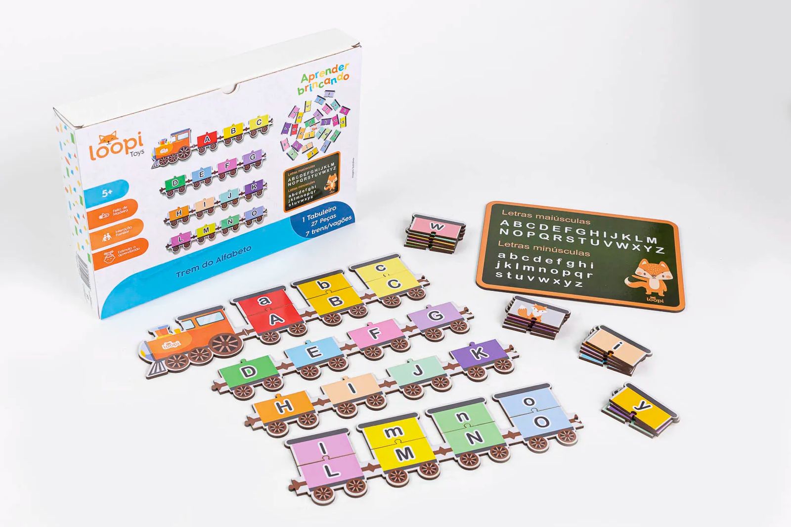 BRINQUEDO EDUCATIVO TREM DO ALFABETO