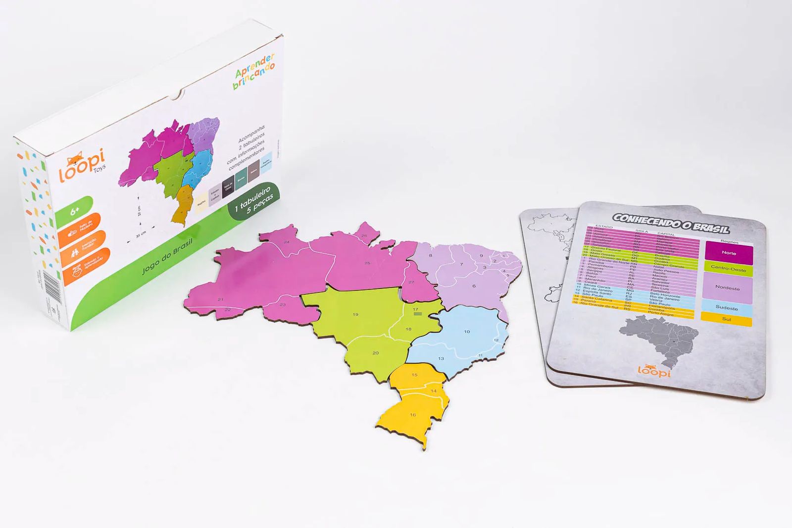 QUEBRA-CABEÇA EDUCATIVO JOGO DO BRASIL