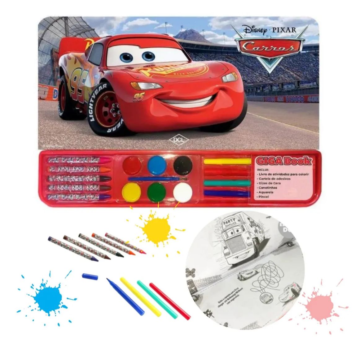 KIT LIVRO EDUCATIVO DE ATIVIDADES CARROS