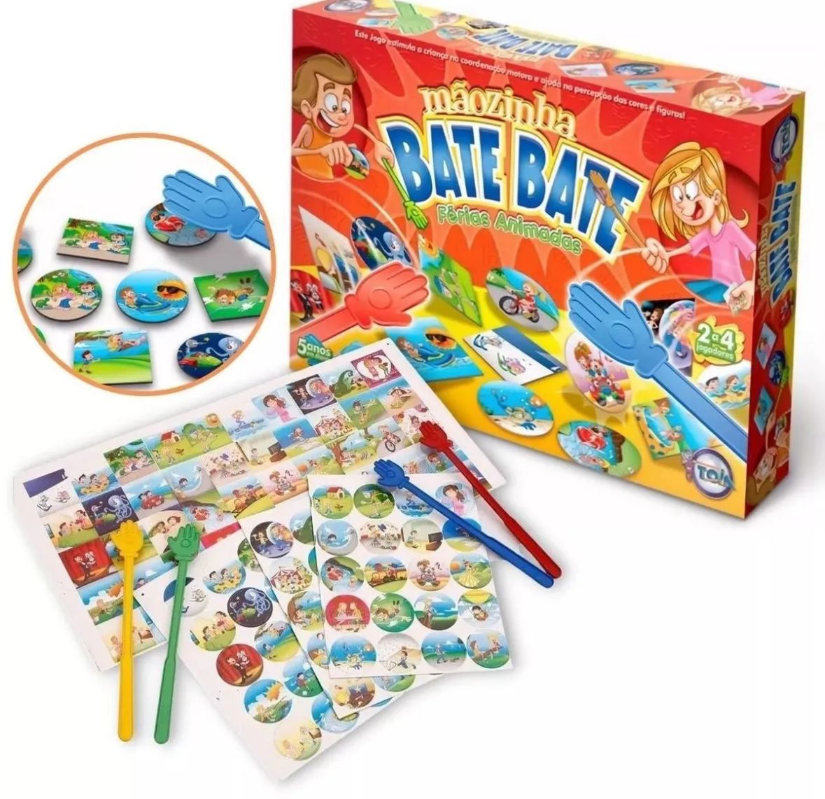 JOGO DE TABULEIRO MÃOZINHA BATE BATE