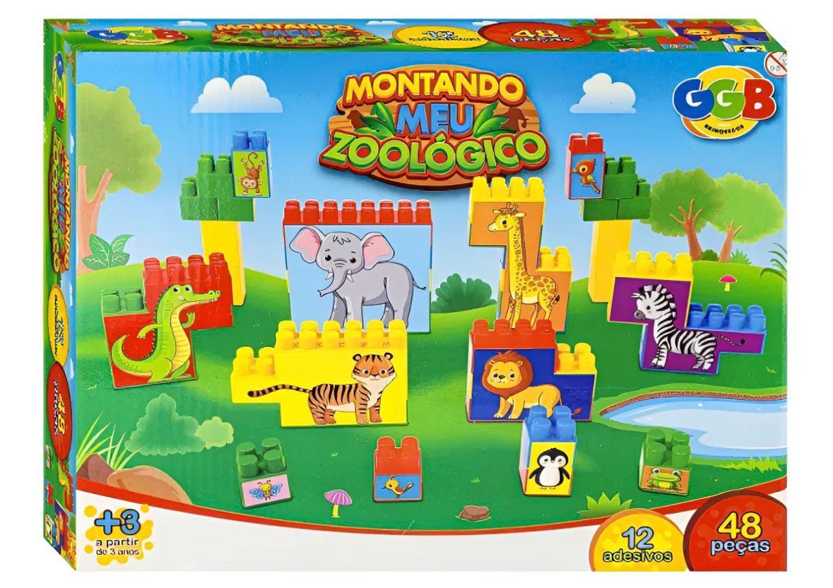 Blocos de Montar Meu Zoológico
