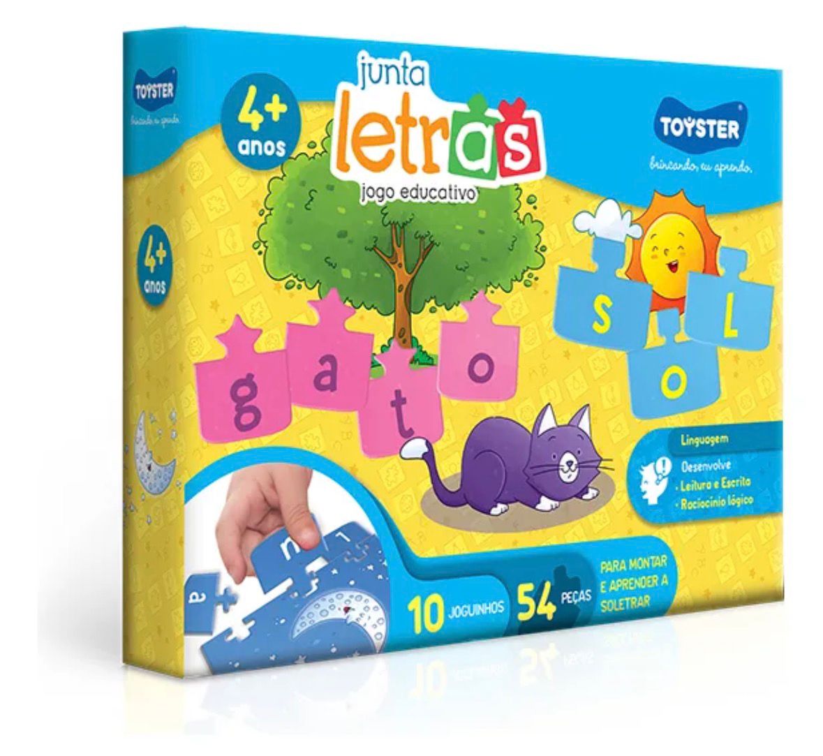 Brinquedo Quebra Cabeça Junta Letras