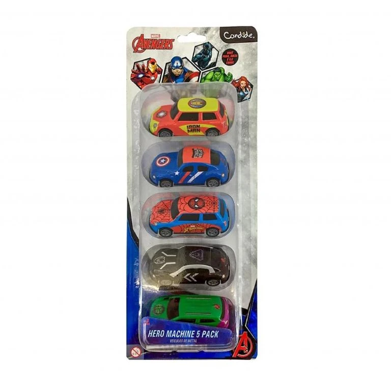 KIT CARRINHOS MARVEL VINGADORES HERO MACHINE