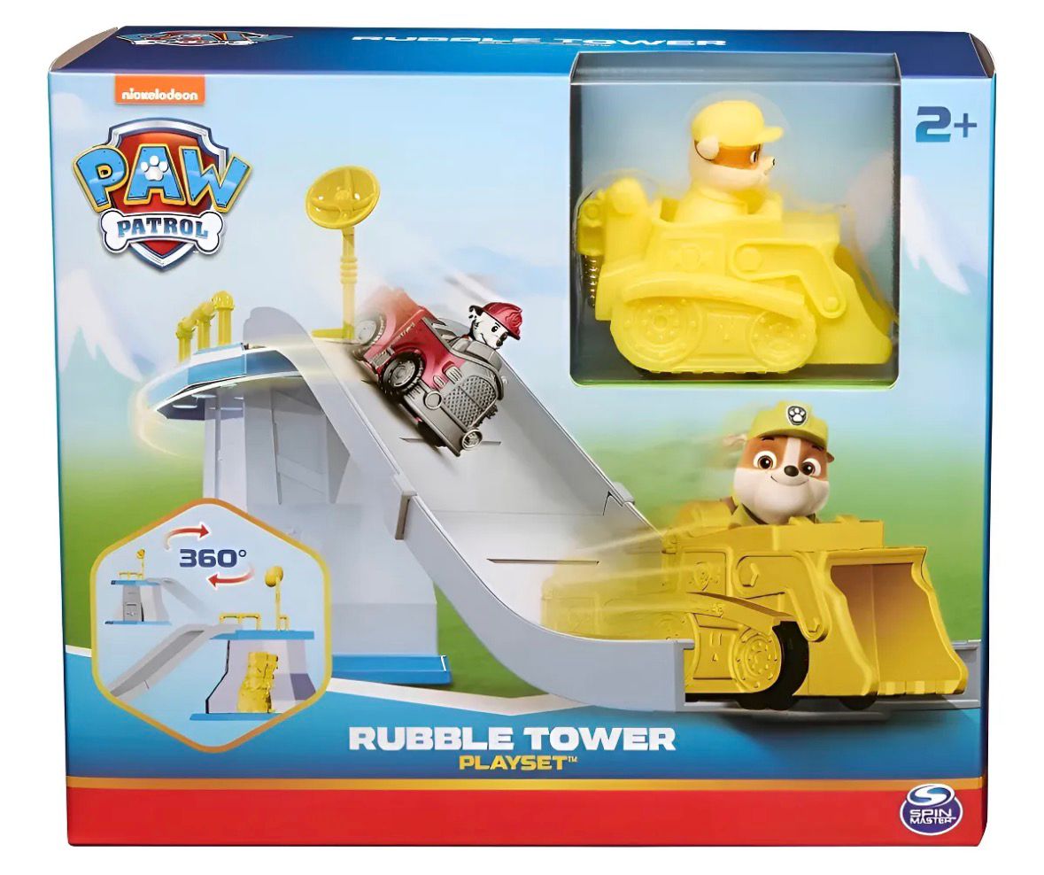 PLAYSET COM TORRE E CARRINHO DO RUBBLE - PATRULHA CANINA