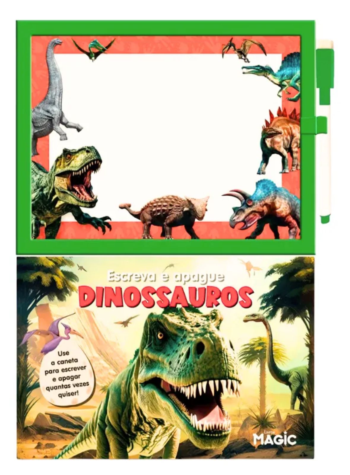 LIVRO INTERATIVO ESCREVA E PAGUE DINOSSAUROS