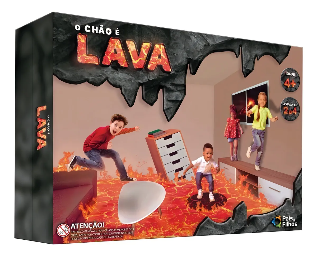 JOGO O CHÃO É LAVA DE 2 A 4 JOGADORES