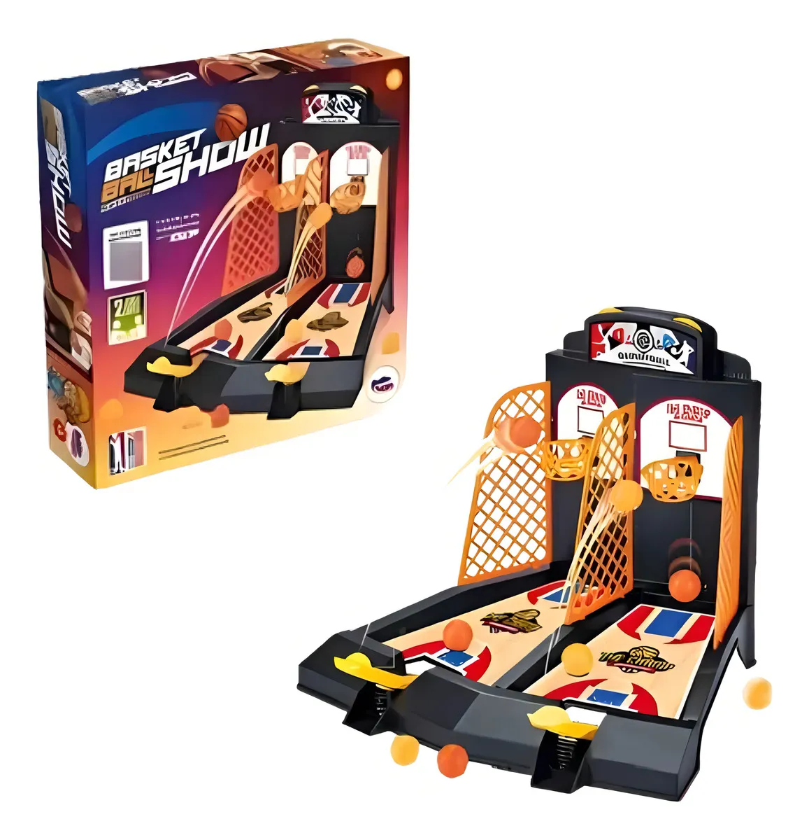 JOGO DE DEDOS BASKET BALL SHOW CESTA DUPLA