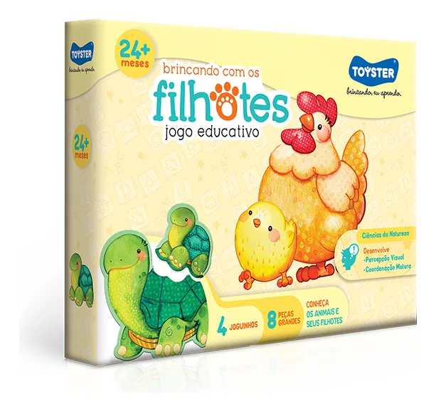 JOGO EDUCATIVO BRINCANDO COM OS FILHOTES