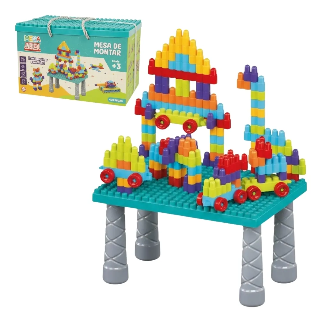MESA DE MONTAR BOX CRIATIVO 400 BLOCOS