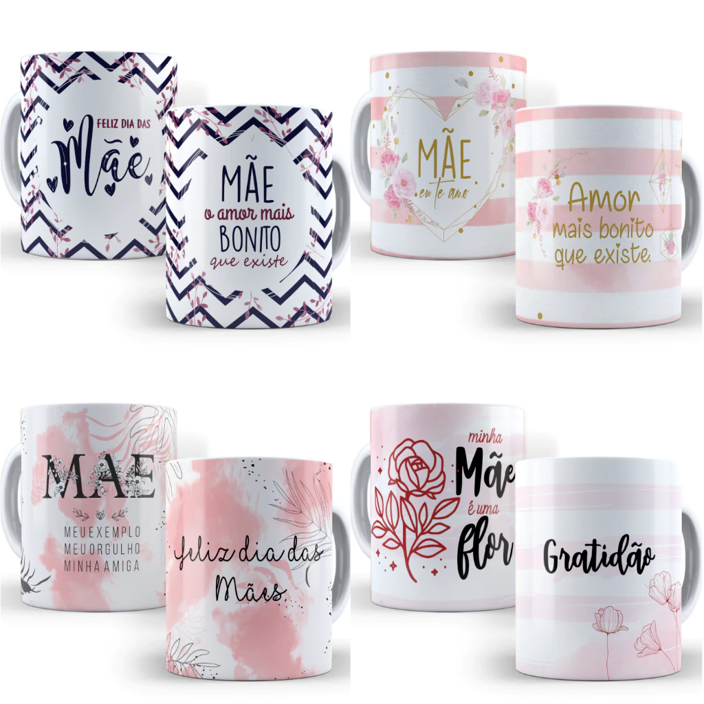 CANECA DIA DAS MÃES PORCELANA