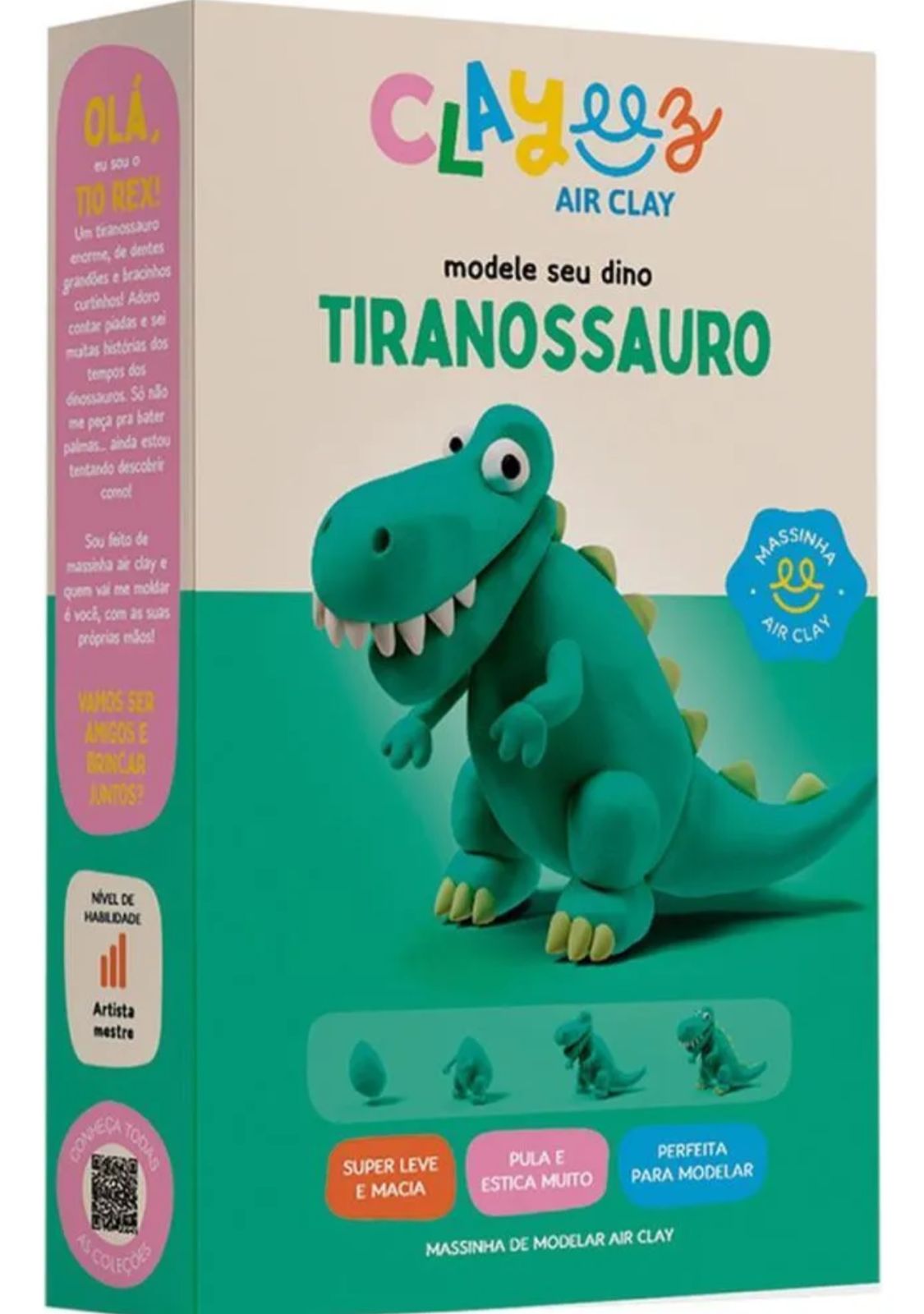 KIT MASSINHA DE MODELAR TIRANOSSAURO