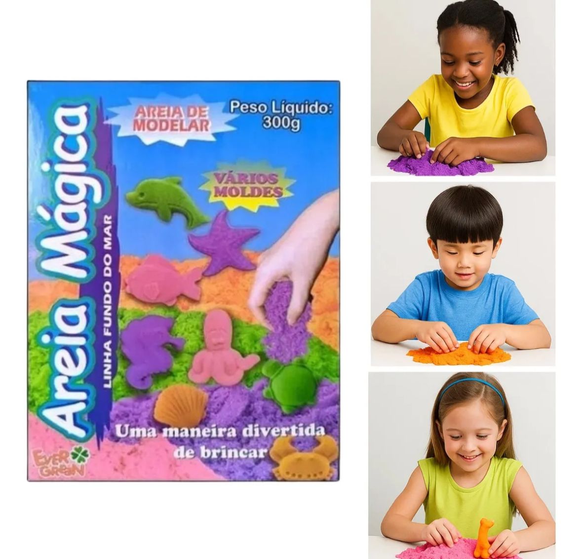 AREIA MÁGICA DE MODELAR