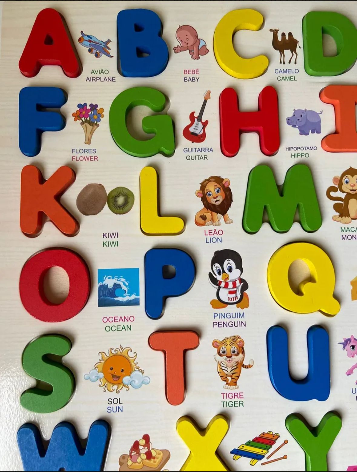 TABULEIRO EDUCATIVO DE ALFABETO