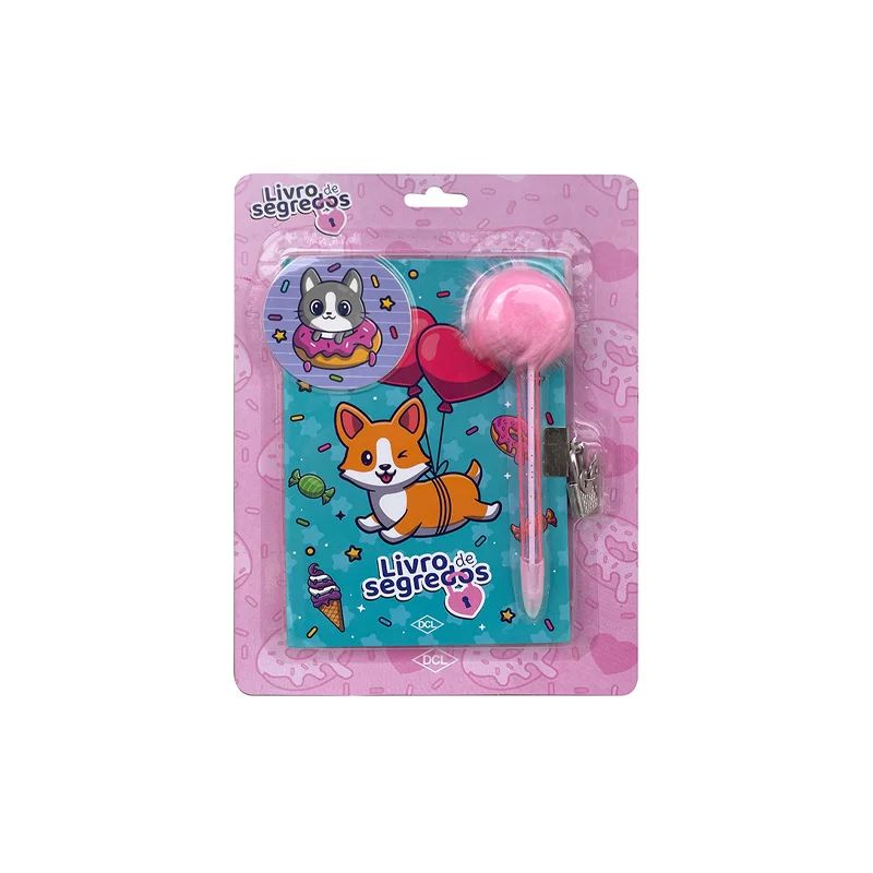 CADERNO LIVRO DOS SEGREDOS COM CADEADO