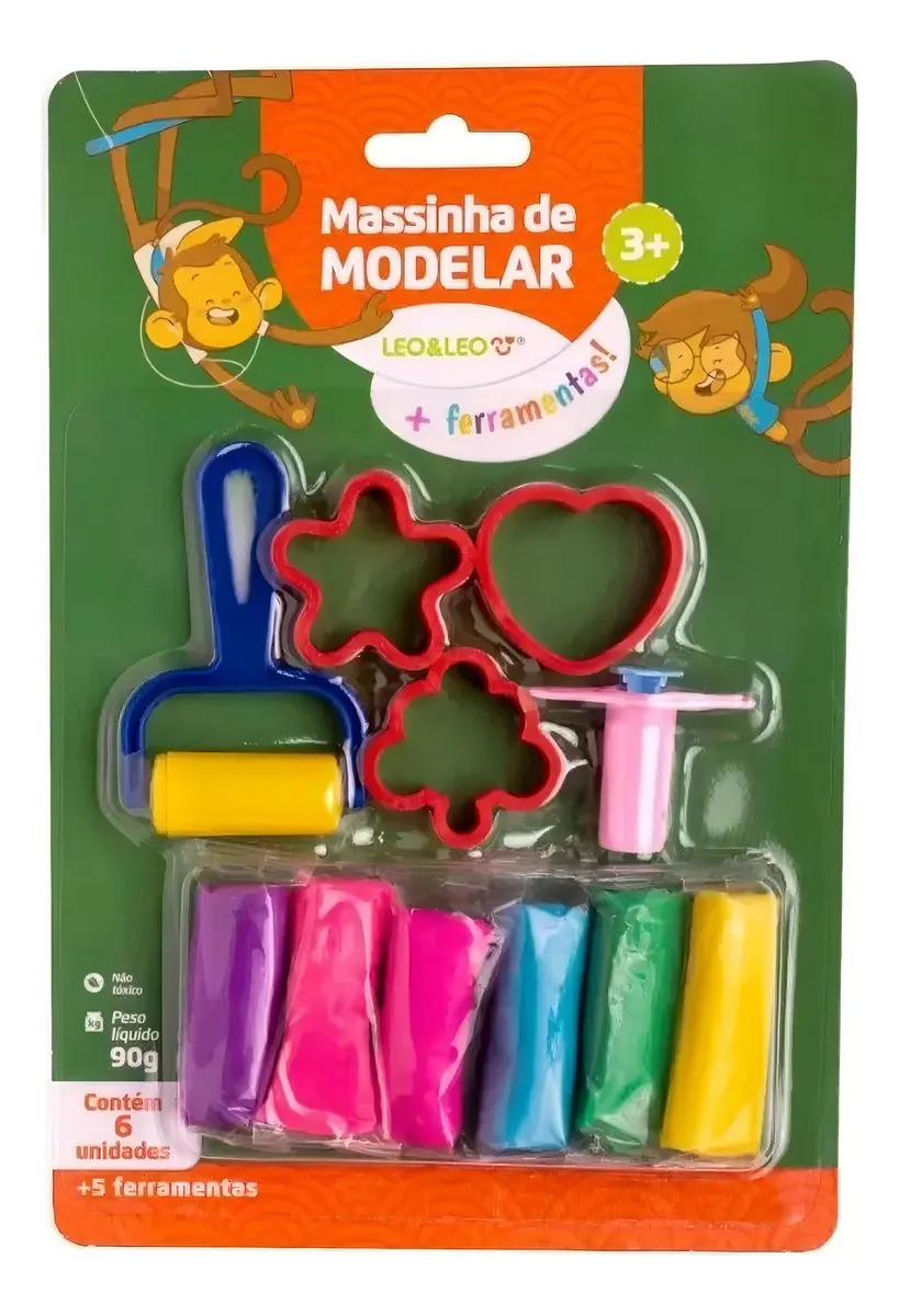 KIT MASSINHA DE MODELAR LEO E LEO