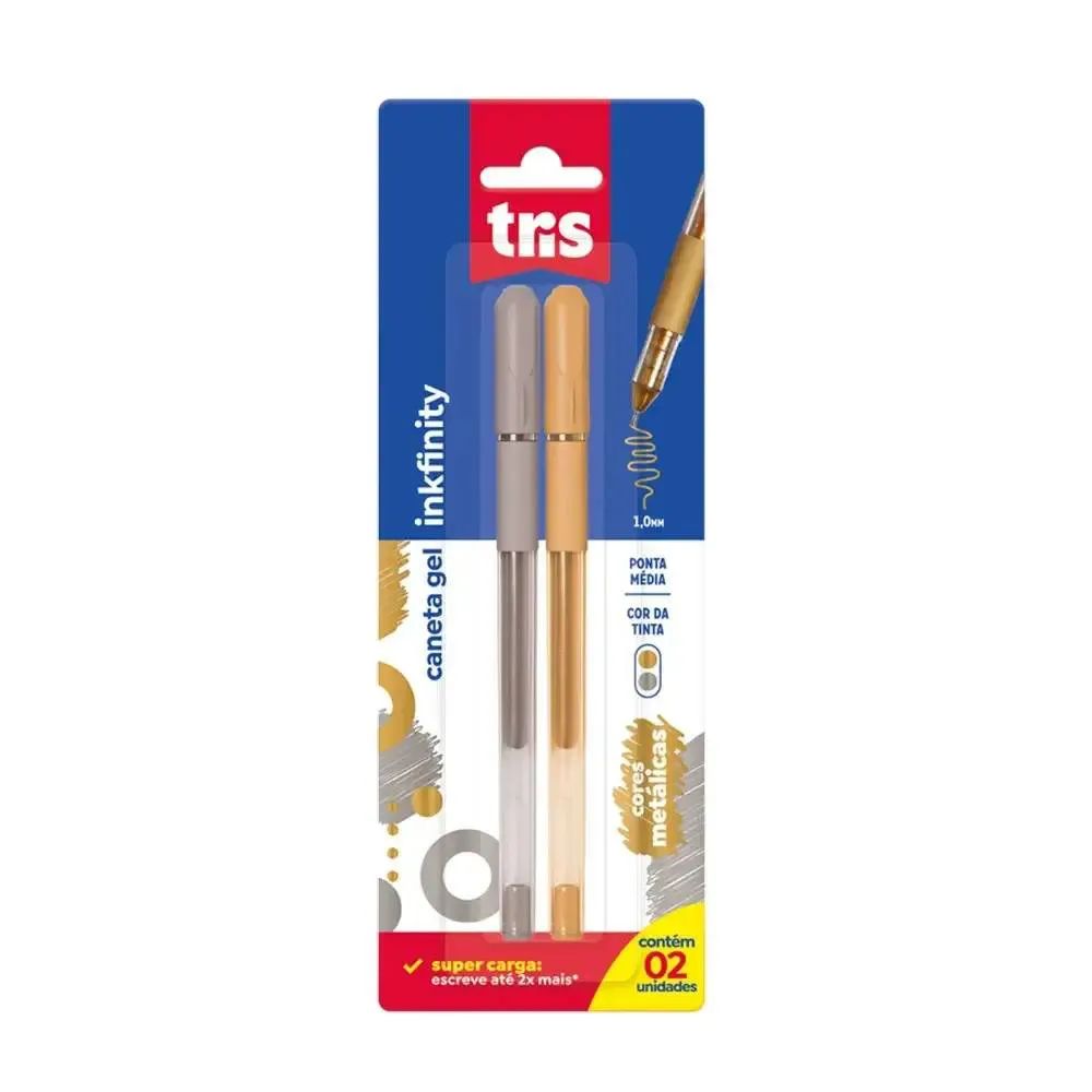 KIT 2 CANETA GEL INKFINITY TRIS